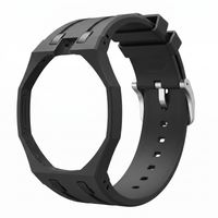 Black Silicone Strap